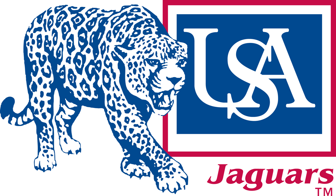 South Alabama Jaguars 1985-2008 Alternate Logo v2 diy DTF decal sticker